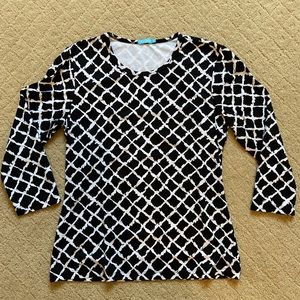 Black and white shirt from J. McLaughlin